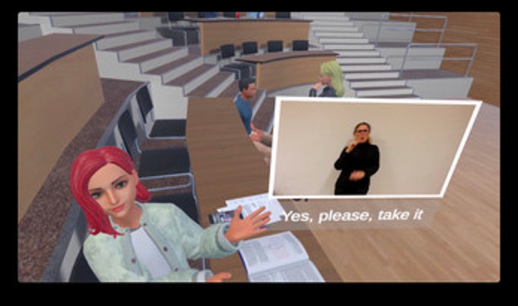 First Class. Sign Language Training and Validation. SONAR - ISENSE. v0.5.0 [for Meta Quest 2, 3 and Pro] screenshot