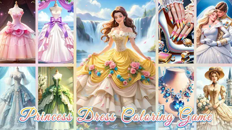 Princess Dress Coloring Game screenshot