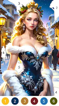 Princess Dress Coloring Game screenshot