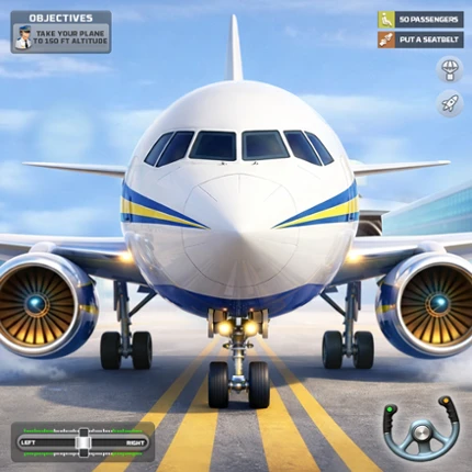 Real Airplane Flight Sim 3D Image