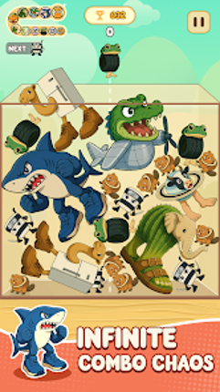 Italian Animals Merge & Drop screenshot