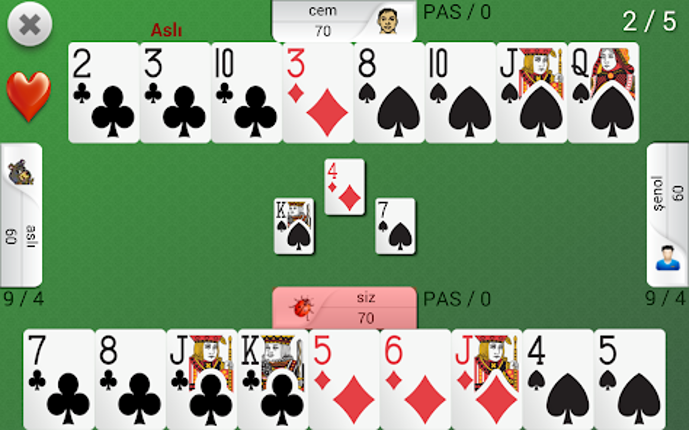 Batak İhale Eşli Batak screenshot