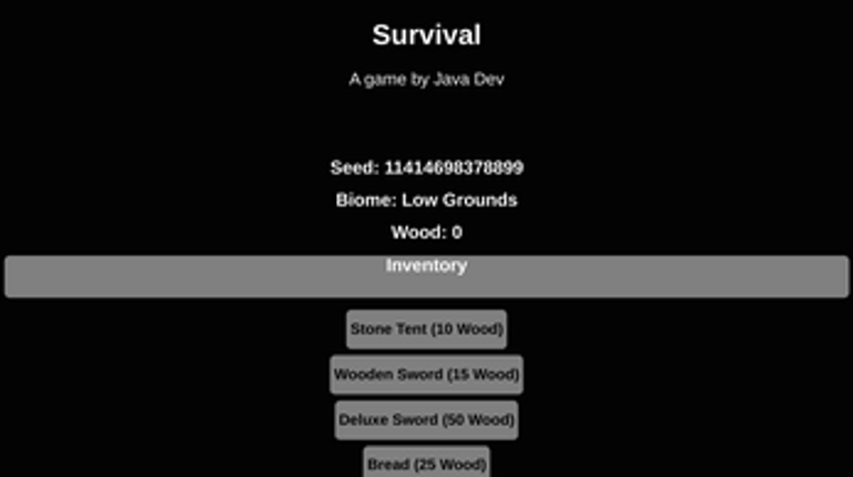 Survival screenshot