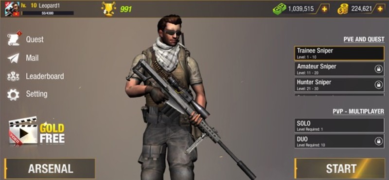 Sniper 3D: Bullet Strike PvP screenshot