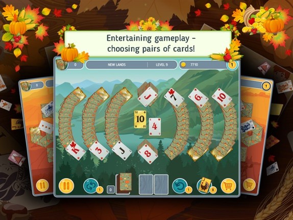Solitaire Match 2 Cards Free. Thanksgiving Day Card Game screenshot
