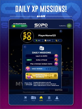 SoPo - Social Poker screenshot