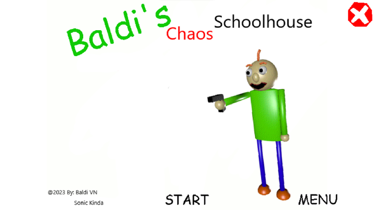 Baldi's Chaos SchoolHouse Game Cover