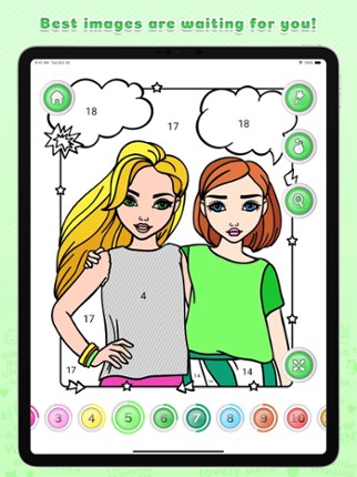 Color by Number for Girls screenshot