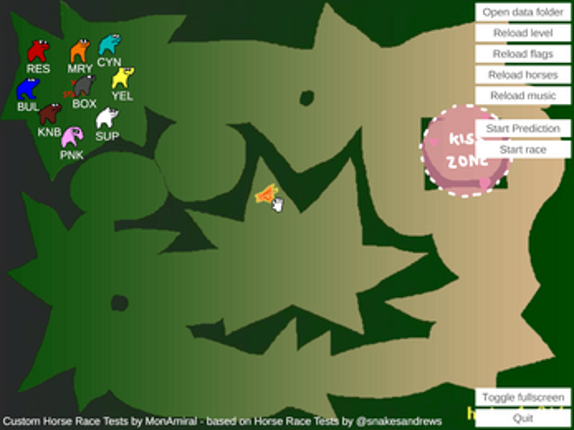 Custom Horse Race Tests screenshot