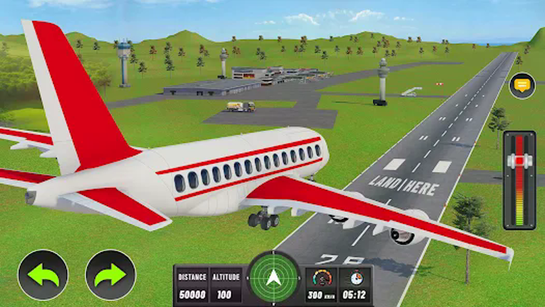 Airplane flight Simulator Game screenshot