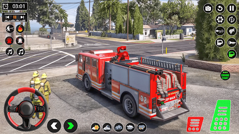 Fire Truck 3D Firefighter Game Image