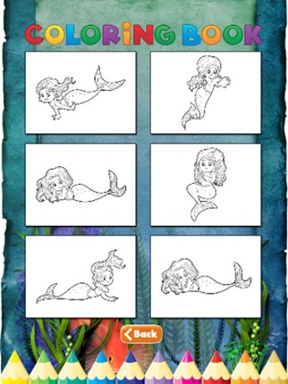 Mermaid Art Coloring Book - Activities for Kid screenshot