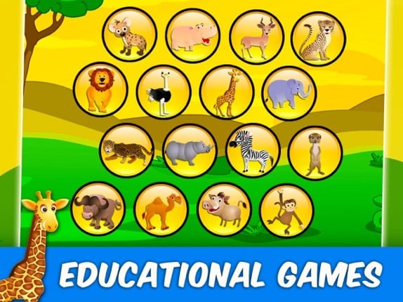 Savanna Animal Puzzle for Kids screenshot