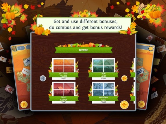 Solitaire Match 2 Cards Free. Thanksgiving Day Card Game Image