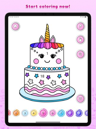 Color by Number for Girls screenshot