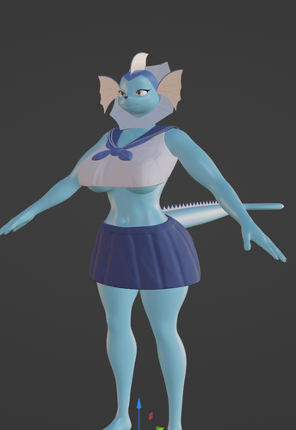 Eeveelution - Vaporeon (Blender + VRChat) Image