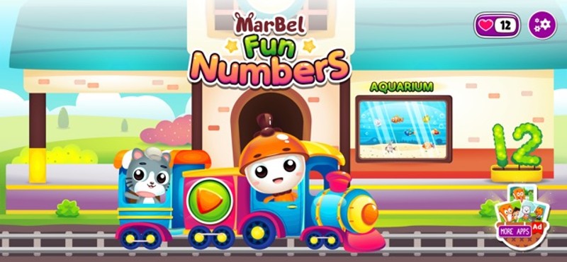 Fun Number Train Learning App Image