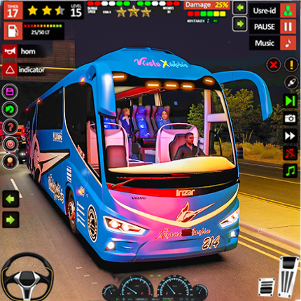 US Highway Bus Driving Image
