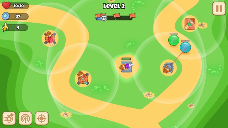 Monkey Bubble Defense screenshot