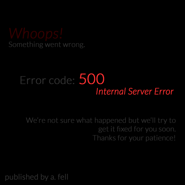 Games like 500: Internal Server Error