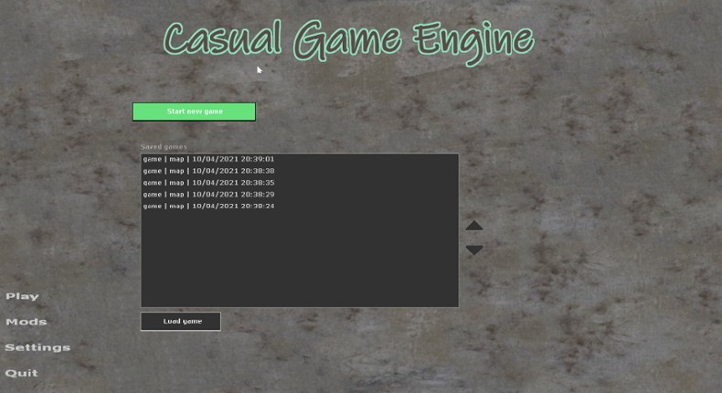 Casual Game Engine screenshot