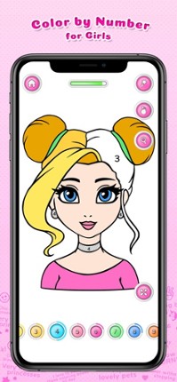Color by Number for Girls screenshot