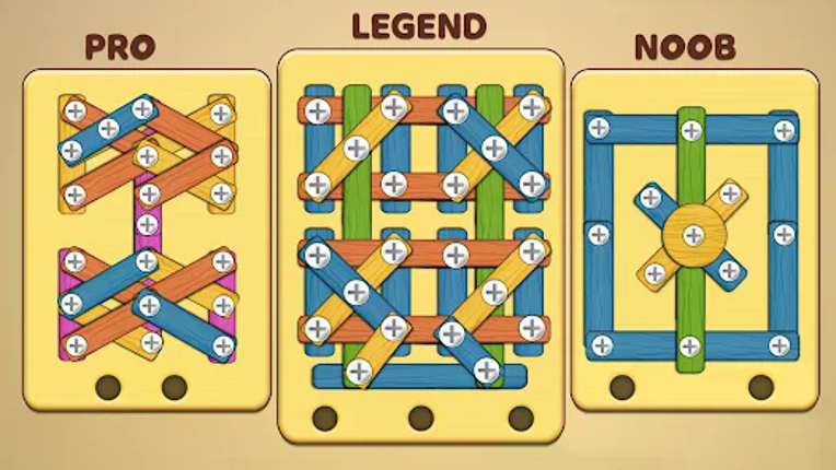 Unscrew Wood Nuts and Bolts Image