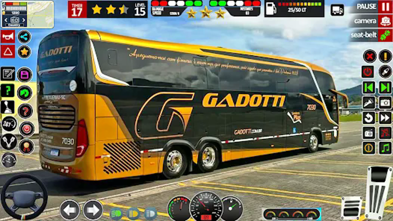 US Highway Bus Driving Image