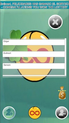 Sorteo de numeros y nombres random loteria Android APK Image