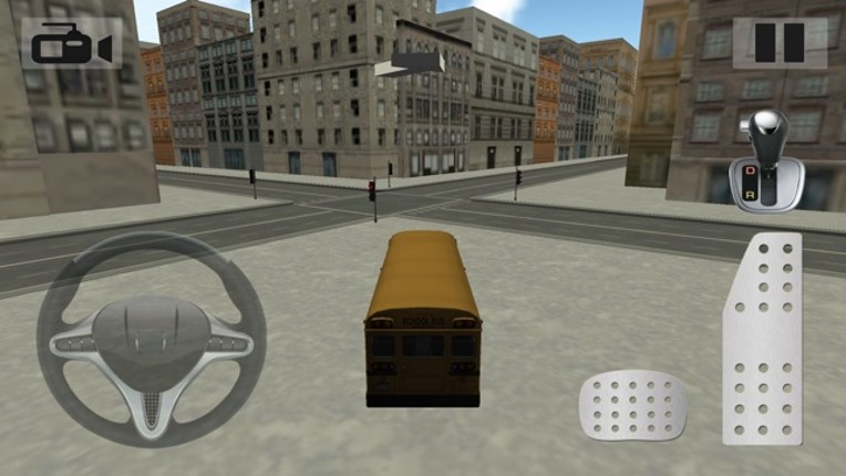 School Bus Driving Image