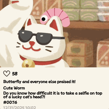 Selfie Worm Image