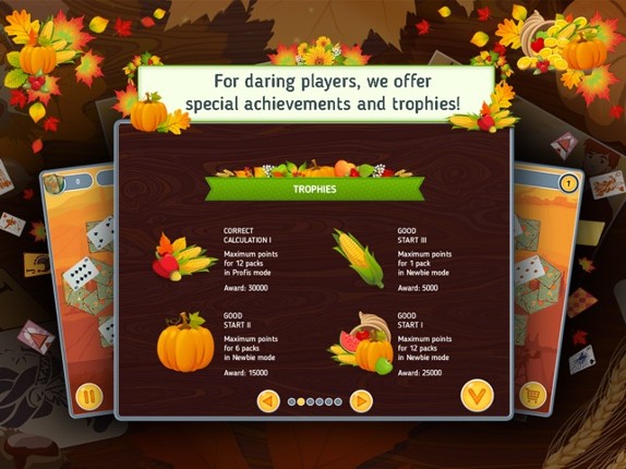 Solitaire Match 2 Cards Free. Thanksgiving Day Card Game Image