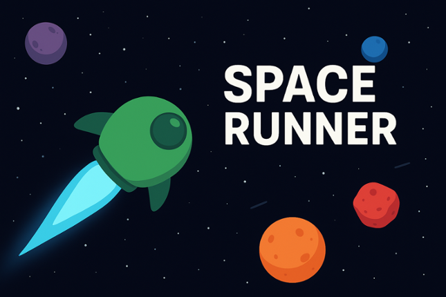 Space Runner Neon Orbs Image