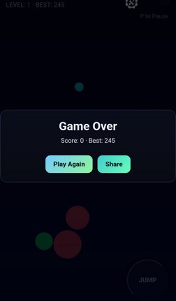 Space Runner Neon Orbs Image