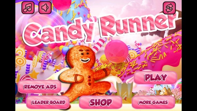 Candy Runner - Race Gingerbread Man Else Crush into Candies Image