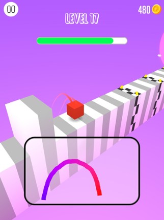 Draw Jump 3D : Bouncy Cube screenshot