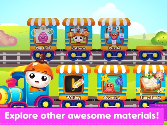 Fun Number Train Learning App screenshot