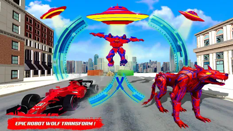 Wolf Robot Car Transform Game Image