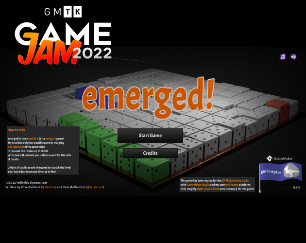 Games like emerged! (GMTK Jam 2022)