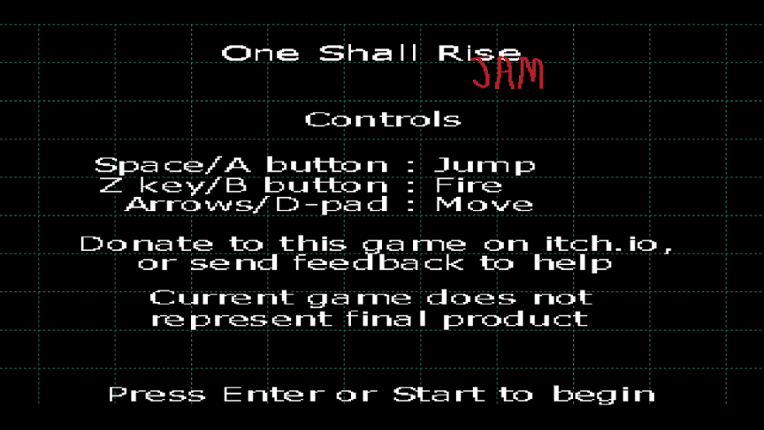 One Shall Rise: JAM Game Cover