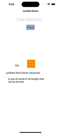 Jumbled Word Solver Image