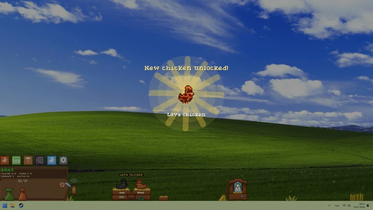 Taskbar Chickens Image