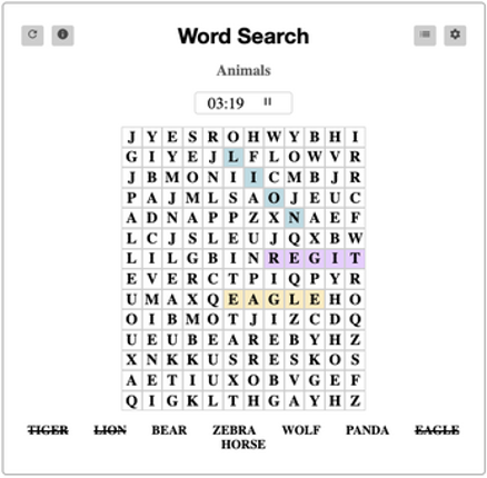 Word Search screenshot