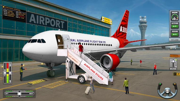 Real Airplane Flight Sim 3D Image