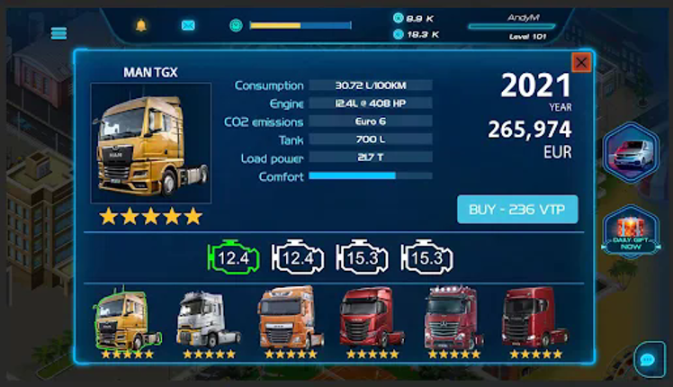 Virtual Truck Manager 2 Tycoon screenshot