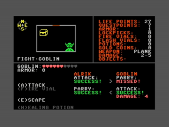 EVIL DUNGEON II  (C64) screenshot