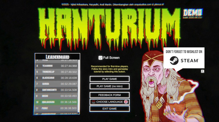 Hanturium screenshot