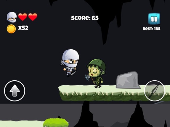 Ninja vs Zombie - Fun Jump , Run & Fight Adventure Image