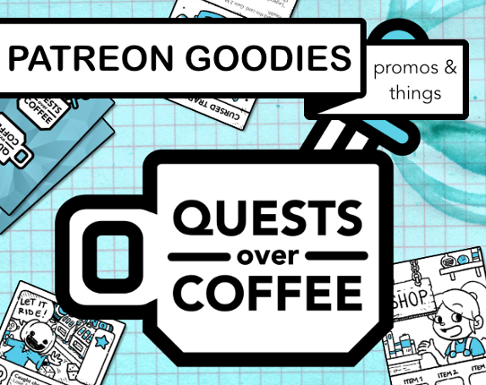 Quests Over Coffee: Patreon Goodies Game Cover