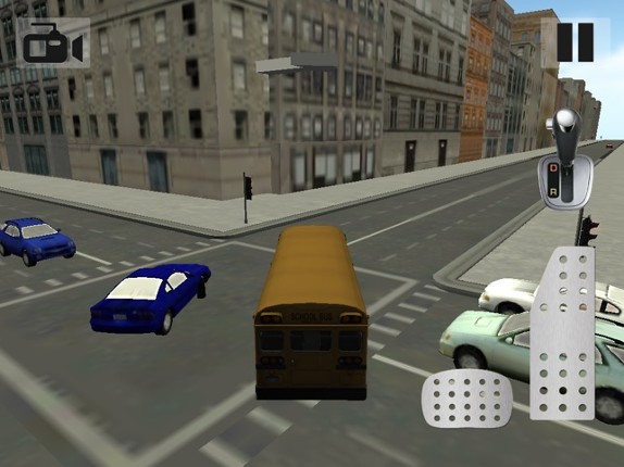 School Bus Driving Image